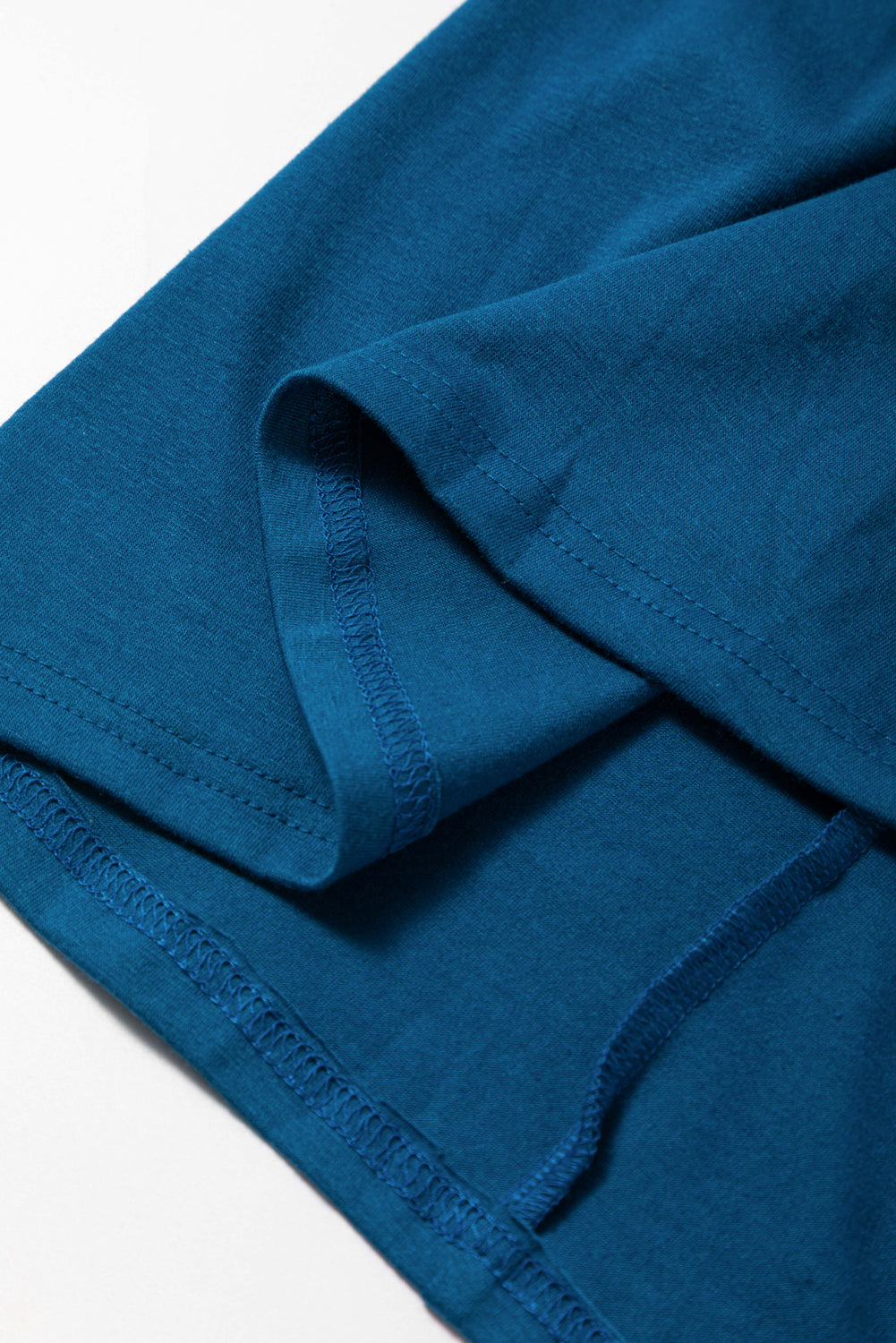 Black Short Sleeve Shirred High Waist V Neck Maxi Dress