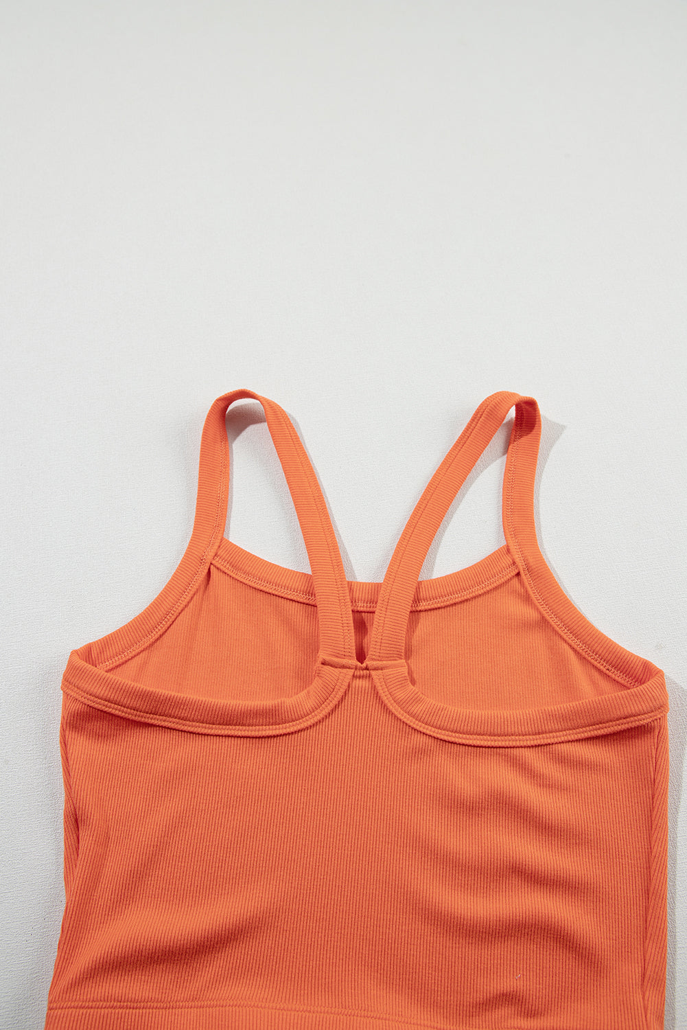 Pear Green Athletic Ribbed Cropped Cami Top
