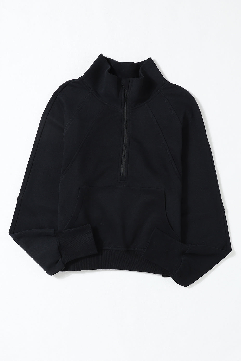 1/2 Zip Stand Collar Sweatshirt