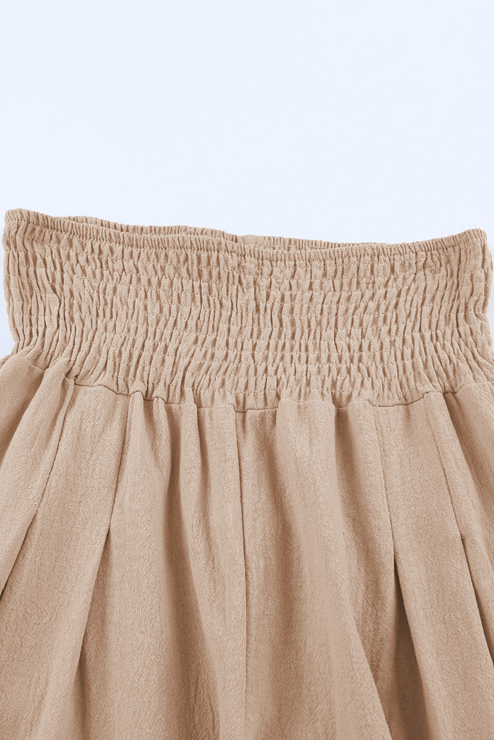 Khaki Wide-leg linen Pants