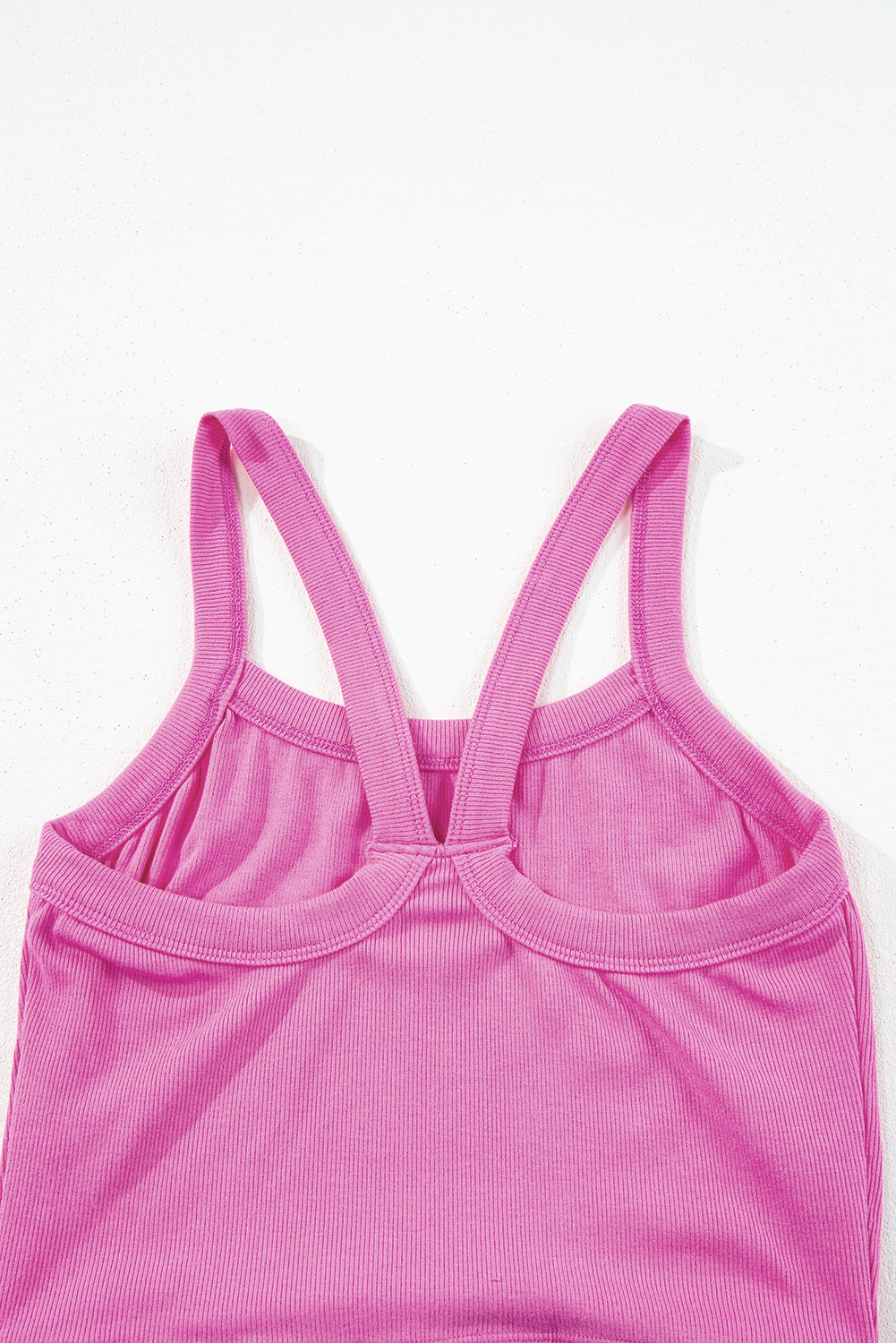 Pear Green Athletic Ribbed Cropped Cami Top