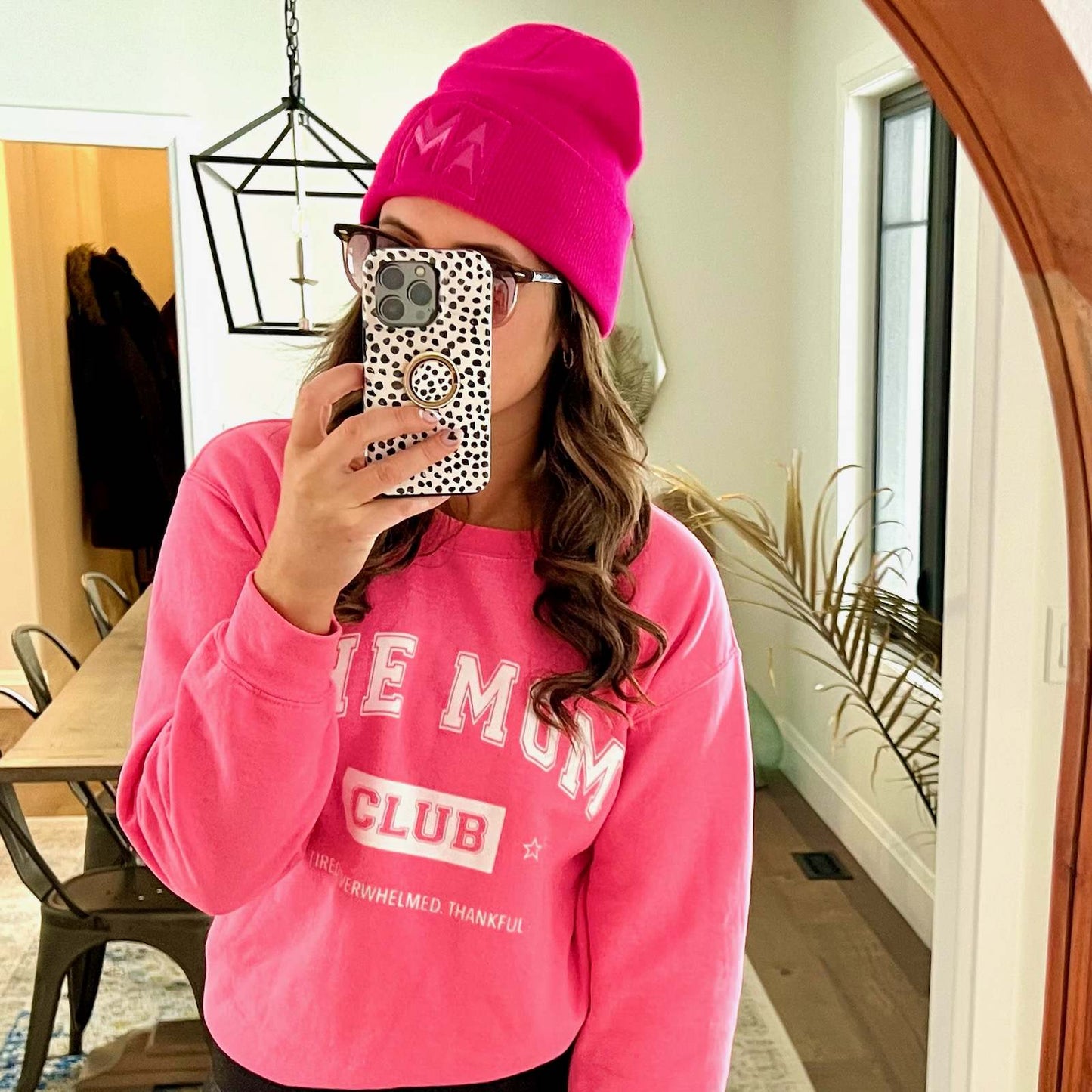 Pink MAMA Beanie