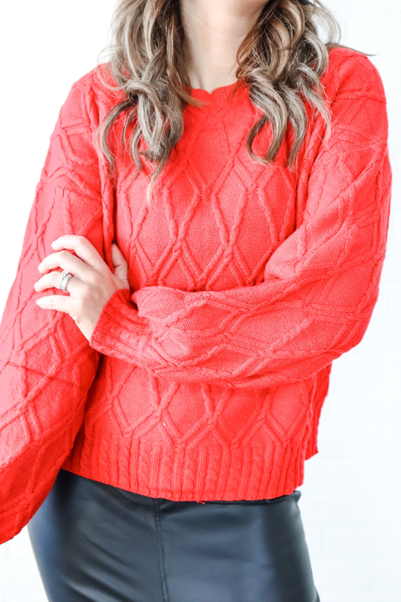 Red Knit Sweater