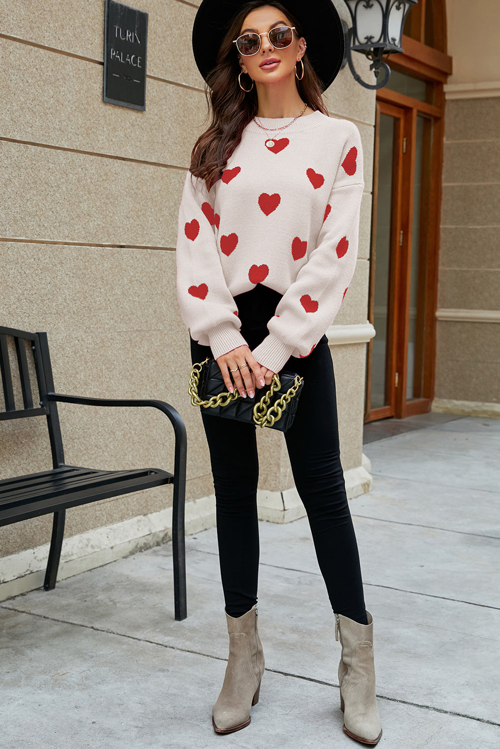 Heart Knit Sweater