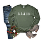 Winter Trees Crewneck, Forest