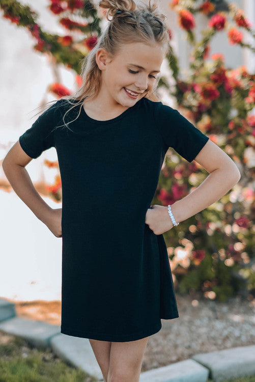 Kids black skater clearance dress