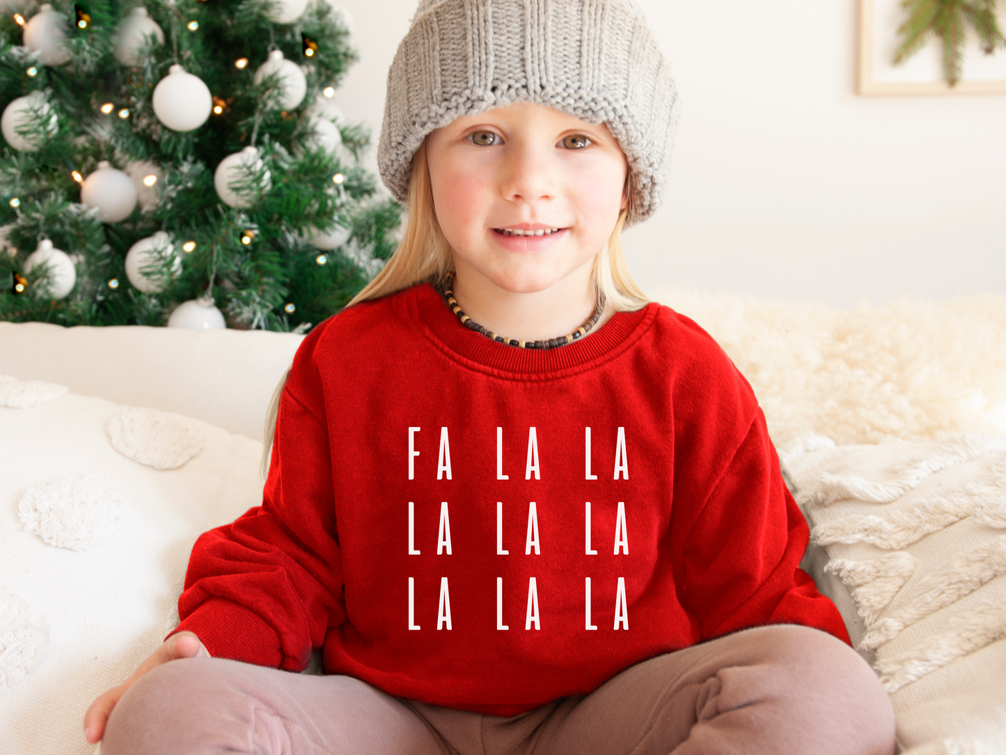 Toddler FA LA LA LA LA Crewneck