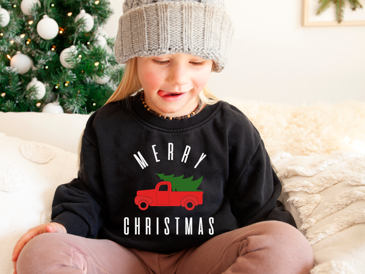 Toddler Christmas Truck Crewneck