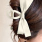 Black Bow Decor Large Hair Claw Clip