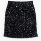Black Sequin Bodycon Mini Skirt