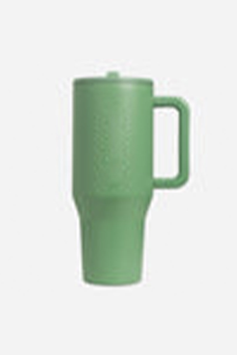 Pear Green Frosted Stainless Handle Large Vacuum Cup with Straw 40oz