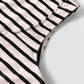 White Striped Print Sleeveless Buttoned Maxi Dress