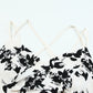 Criss-Cross Black & White Floral Dress