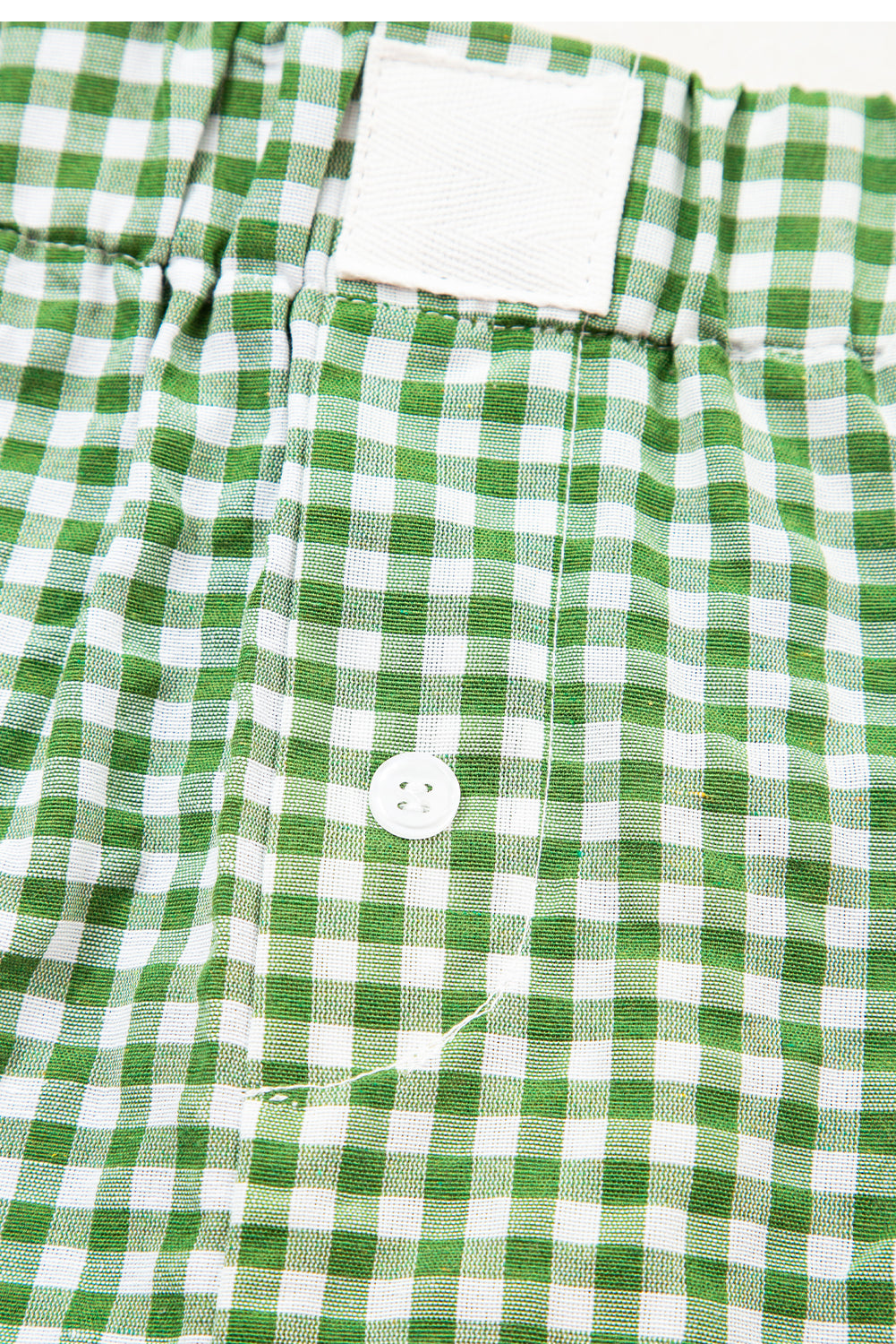 blue Red Plaid Gingham Printed High Waist Shorts