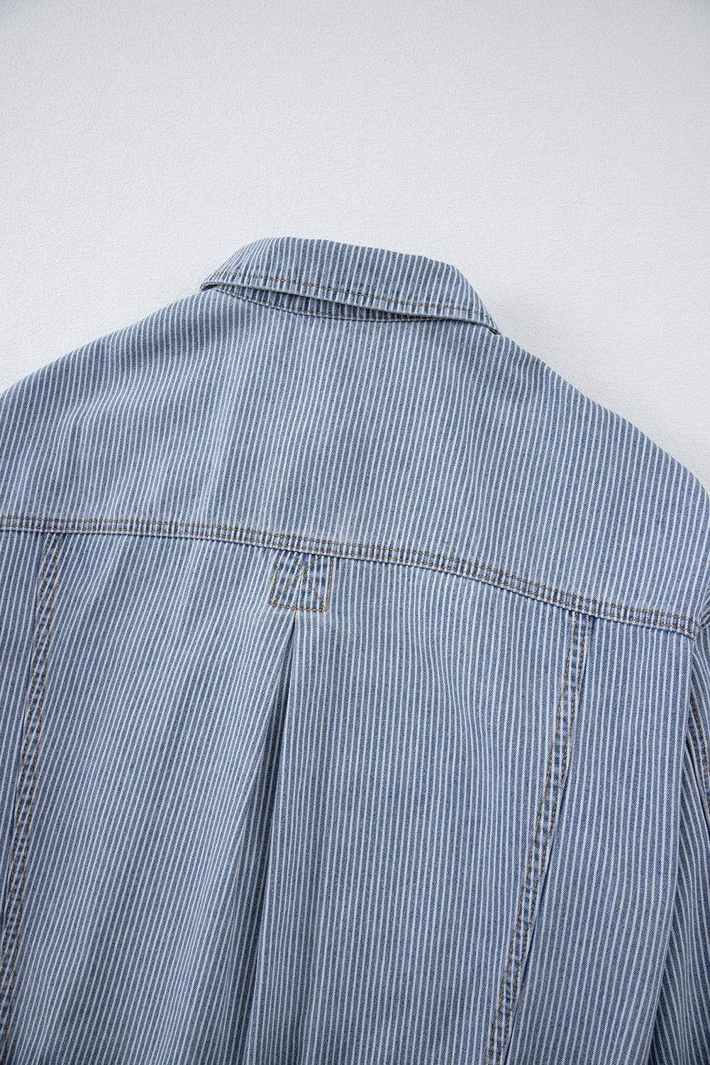 Light Blue Washed Oversize Pocketed Denim Jacket