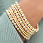 Gold 7pcs/Set Minimalist Beaded Luxury Bracelet Set