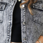 Grey Bleach Wash Denim Jacket