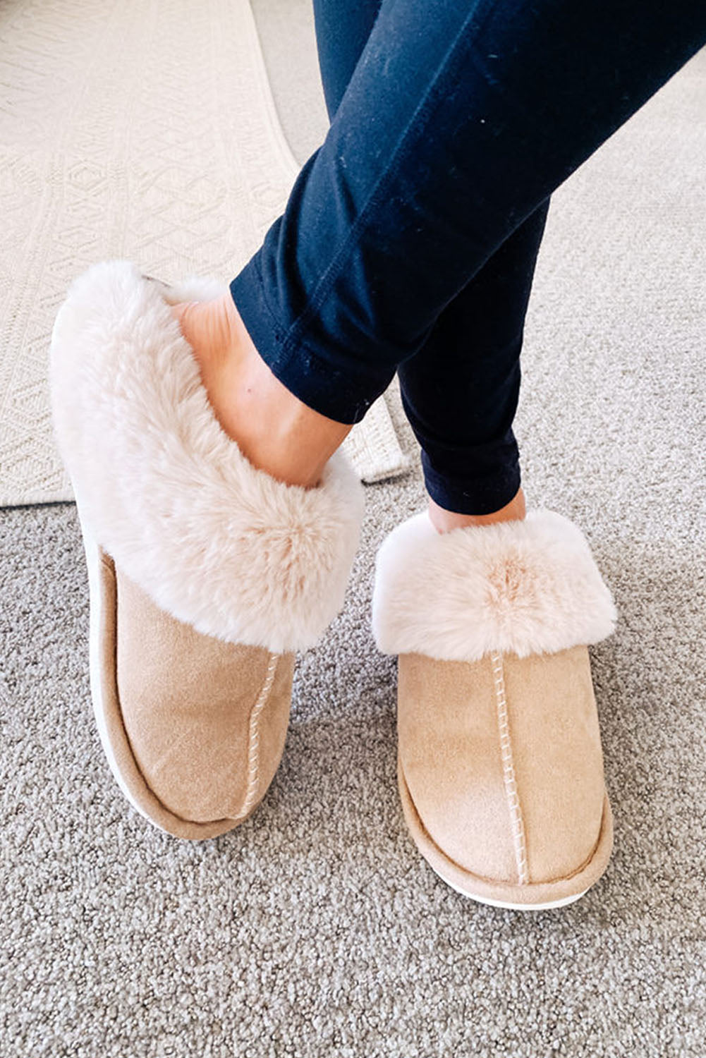 Faux Suede Lined slippers