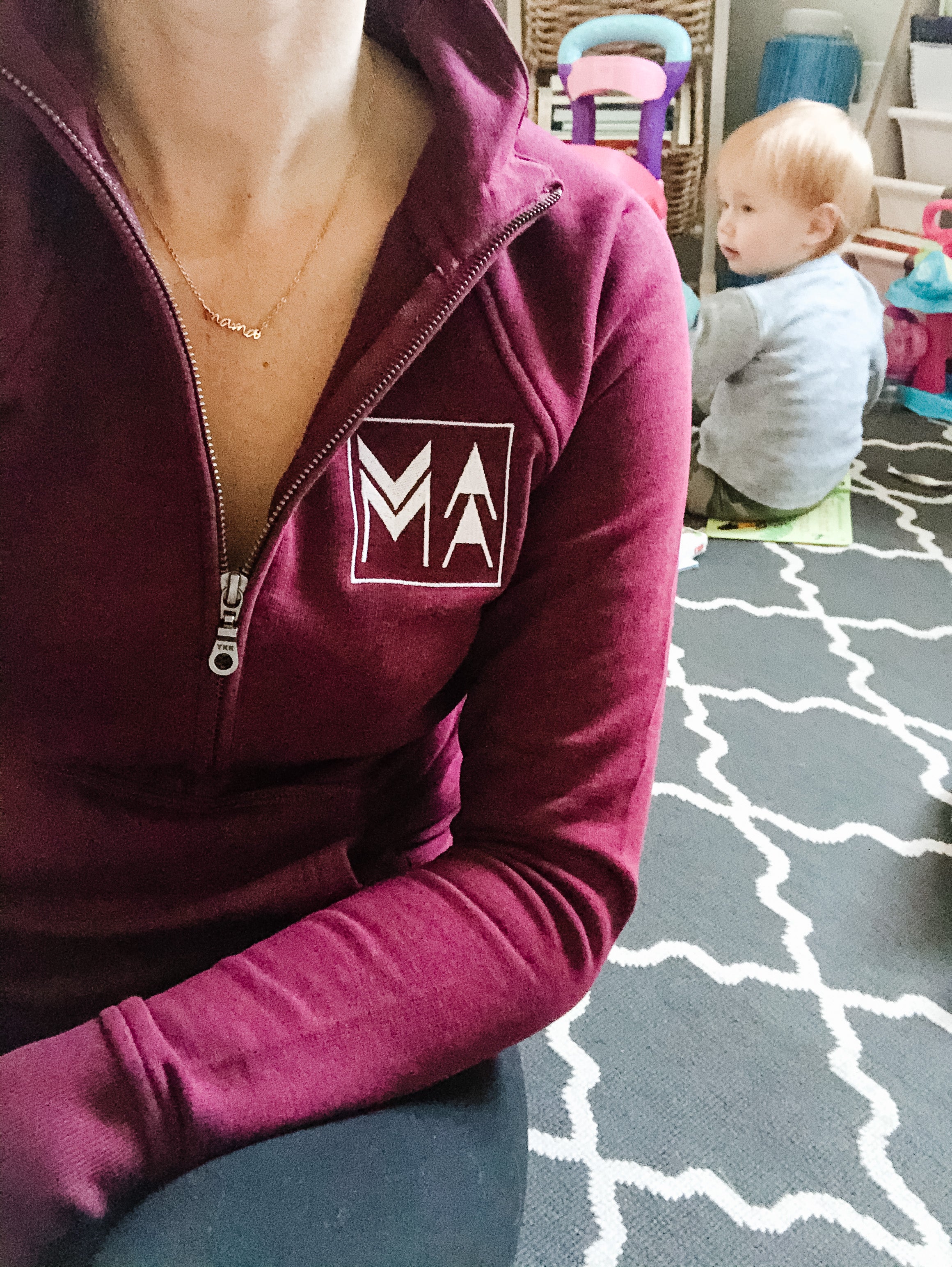 MAMA Half zip L B MAMA