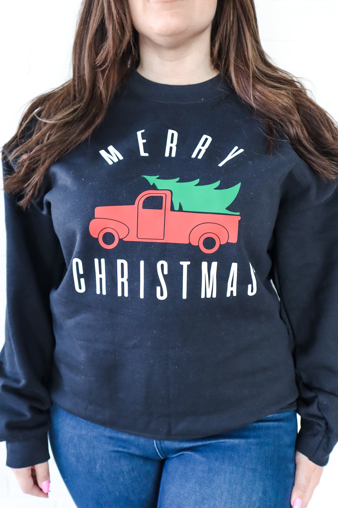 Merry Christmas Truck Crewneck