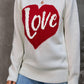 White LOVE Knit sweater