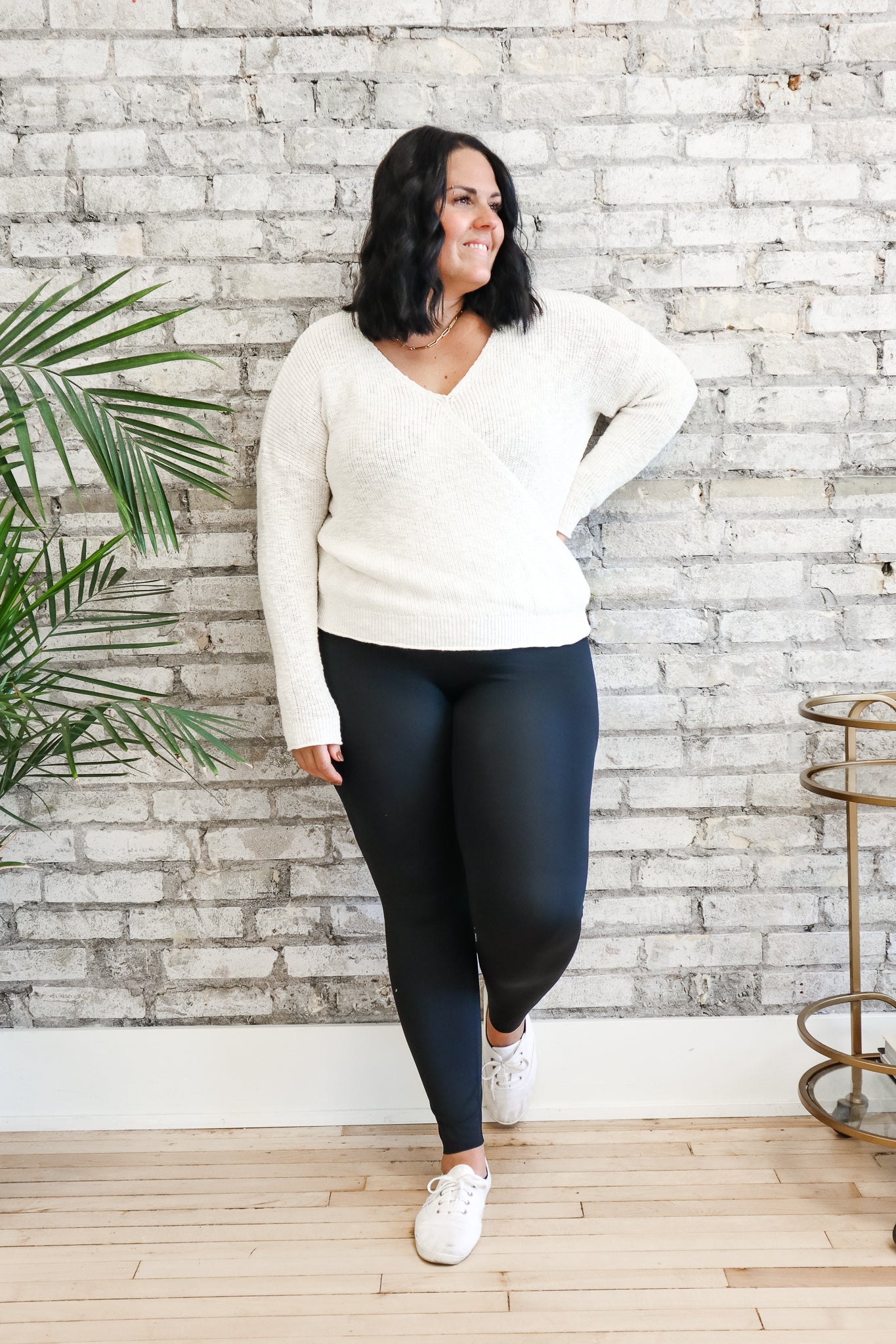 Plus size wrap on sale sweater